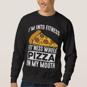Fitness Pizza Slice Restaurant Lover Gym Feinschme Sweatshirt