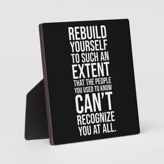 Fitness Plaque Fotoplatte (Vorderseite)