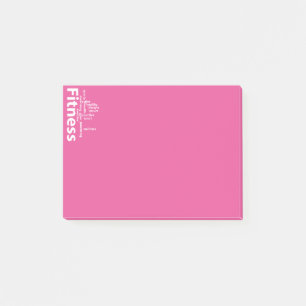 Fitness Post-it Klebezettel