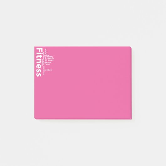 Fitness Post-it Klebezettel (Vorderseite)