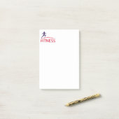 Fitness Post-it Klebezettel (Auf Schreibtisch)