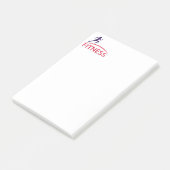 Fitness Post-it Klebezettel (angewinkelt)