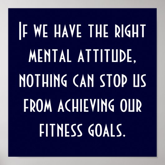 Fitness Poster (Vorne)