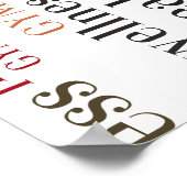 Fitness Poster (Ecke)