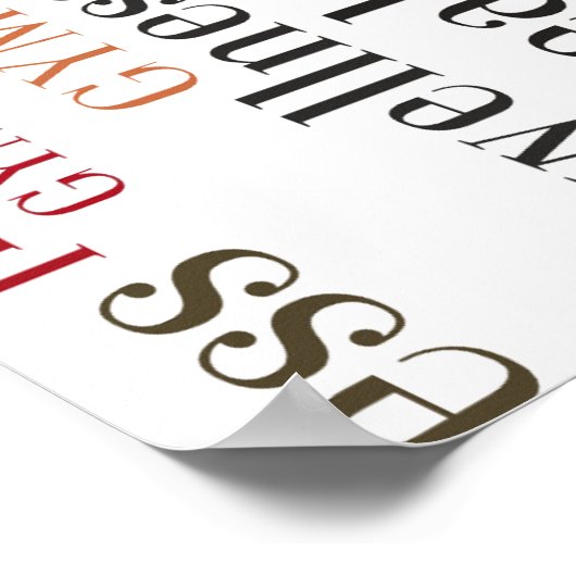 Fitness Poster (Ecke)