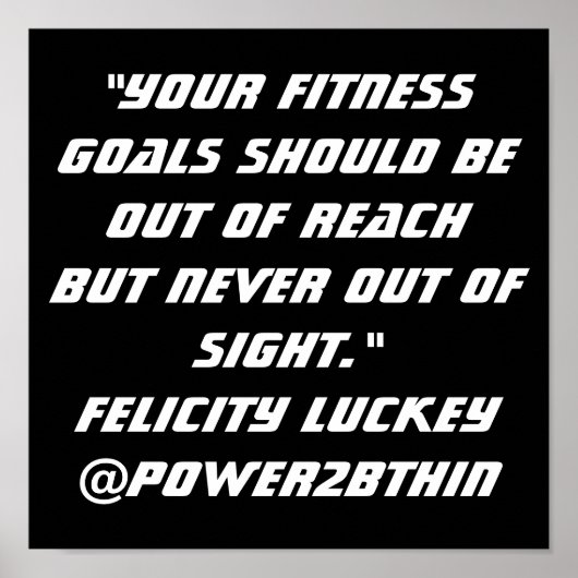 Fitness Poster (Vorne)