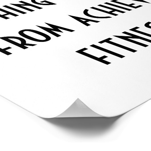 Fitness Poster (Ecke)