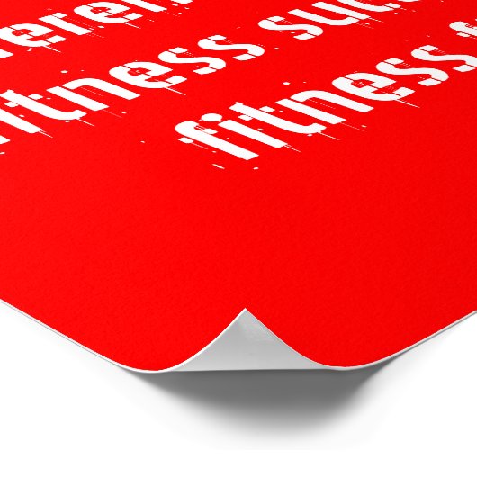 Fitness Poster (Ecke)