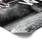 Fitness-Poster für Gym-Körpergewicht des Kriegers Poster (Ecke)