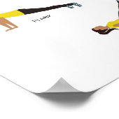 Fitness Poster - Gelb (Ecke)