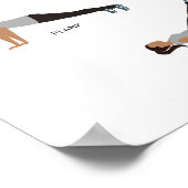 Fitness Poster ohne Gewichtsübungen - Grau (Ecke)