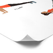 Fitness Poster - Orange (Ecke)