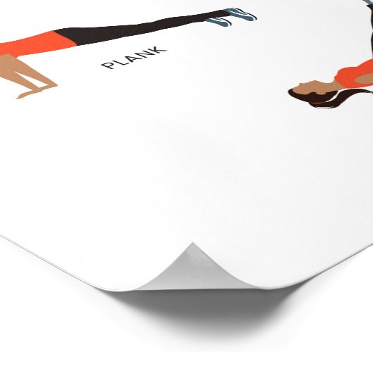 Fitness Poster - Orange (Ecke)