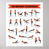 Fitness Poster - Orange (Vorne)