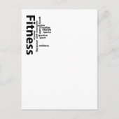 Fitness Postkarte (Vorderseite)