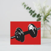 Fitness Postkarte (Stehend Vorderseite)