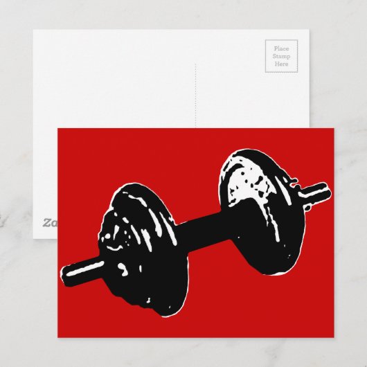 Fitness Postkarte (Vorne/Hinten)
