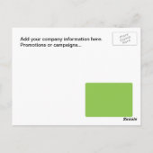 Fitness Postkarte (Rückseite)