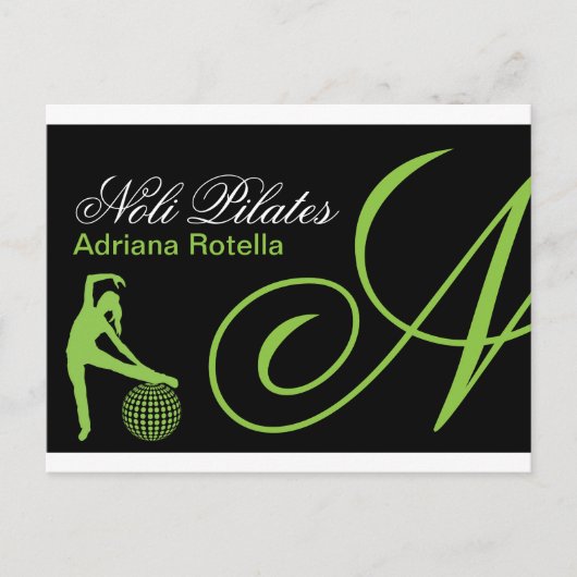 Fitness Postkarte (Vorderseite)