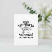 Fitness Postkarte (Stehend Vorderseite)