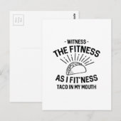 Fitness Postkarte (Vorne/Hinten)
