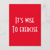 Fitness Postkarte (Vorderseite)