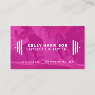 Fitness pro moderne Visitenkarte mit Foto