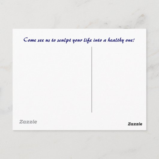 Fitness Professionals Postkarte (Rückseite)