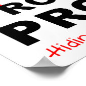 Fitness Protection Funny Poster (Ecke)