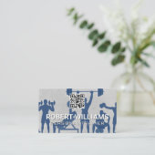 Fitness | QR-Code Visitenkarte (Stehend Vorderseite)