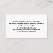 Fitness | QR-Code Visitenkarte (Rückseite)