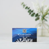 Fitness | QR-Code Visitenkarte (Stehend Vorderseite)