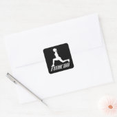 Fitness Quadratischer Aufkleber (Umschlag)