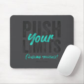 Fitness Quote Y2k Gym Training Back Print Yoga Srt Mousepad (Mit Mouse)
