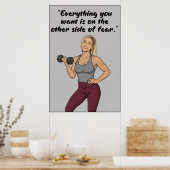 Fitness Quotes Poster (Küche)