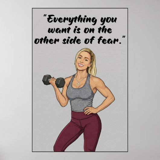 Fitness Quotes Poster (Vorne)