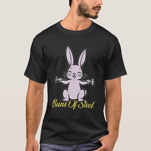 Fitness Rabbit Lover Gym Workout Funny Bun T - Shi T-Shirt (Vorderseite)