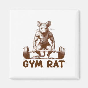 Fitness-Ratte Fitness Bodybuilding Lustiger Workou Magnet