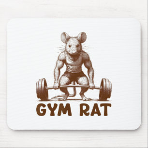 Fitness-Ratte Fitness Bodybuilding Lustiger Workou Mousepad