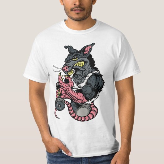 FITNESS-RATTE T-Shirt (Vorderseite)