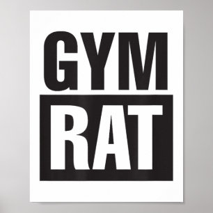 Fitness-Ratte - Training - Anstrengung - Fitness - Poster
