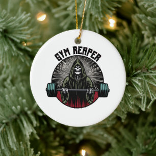 Fitness-Reaper-Training Keramik Ornament
