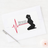 Fitness Rechteckiger Aufkleber (Umschlag)