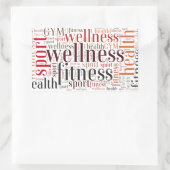 Fitness Rechteckiger Aufkleber (Tasche)