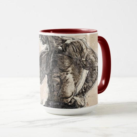 Fitness Rosa Pastell Tasse (VorderseiteRechts)