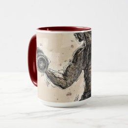 Fitness Rosa Pastell Tasse