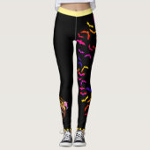 Fitness Rotzunge Leggings (Vorderseite)