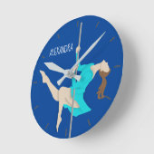 Fitness Runde Wanduhr (Winkel)