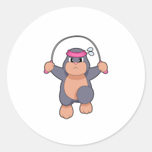 Fitness Runder Aufkleber