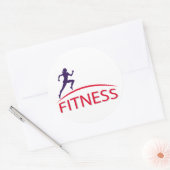 Fitness Runder Aufkleber (Umschlag)